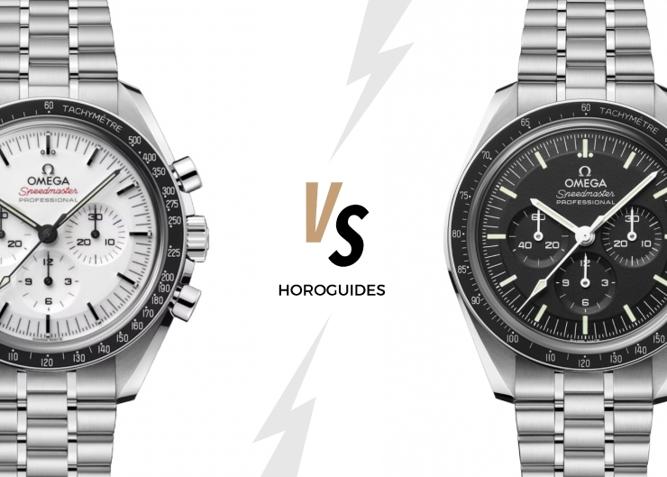 OMEGA不鏽鋼材質Moonwatch，新款白面、經典黑面如何選擇？