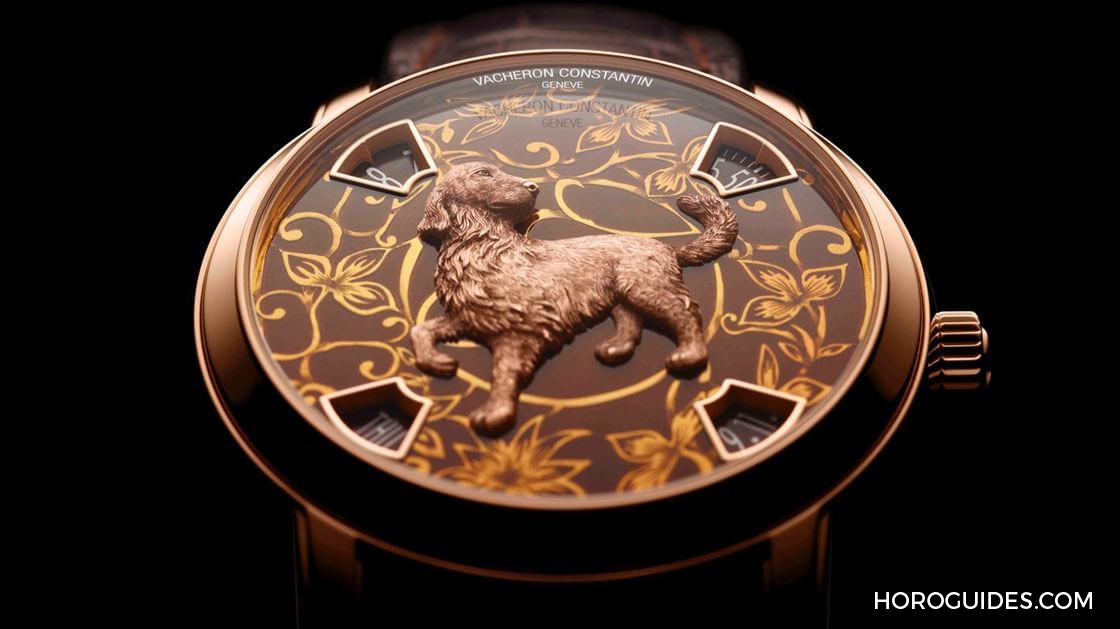 VACHERON CONSTANTIN - METIERS D'ART - 86073/000R-B256 - 江詩丹頓狗年生肖錶，大師金雕與琺瑯錶盤的結合