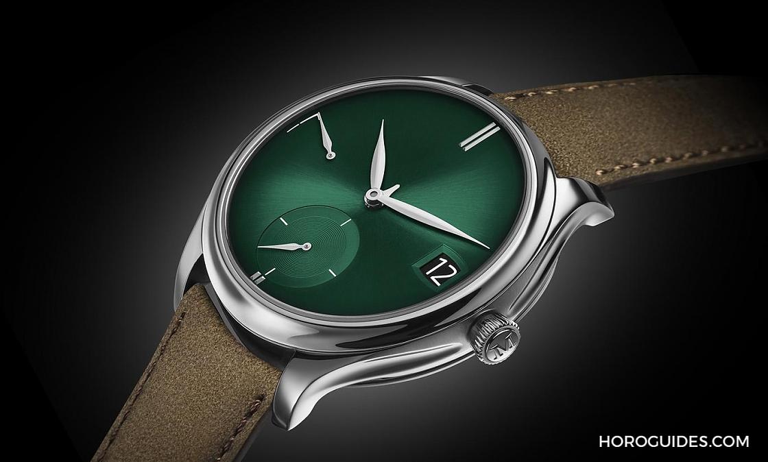 H. MOSER & CIE - ENDEAVOUR - 1800-0202 - [BASEL 2018]H.MOSER Endeavour Purity Cosmic Green煙燻綠面＋極簡萬年曆雙經典
