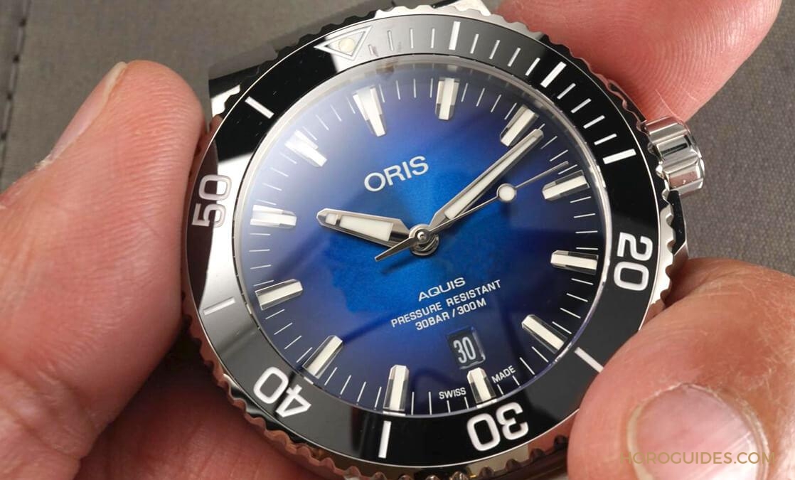 ORIS - [BASEL 2018]ORIS Aquis Clipperton限量潛水錶，漸層藍錶盤海洋風