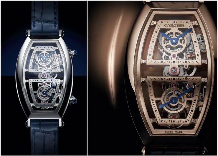 Pre-SIHH 2019 卡地亞Tonneau雙時區鏤空腕錶,高端製錶實力就是要你一清二楚