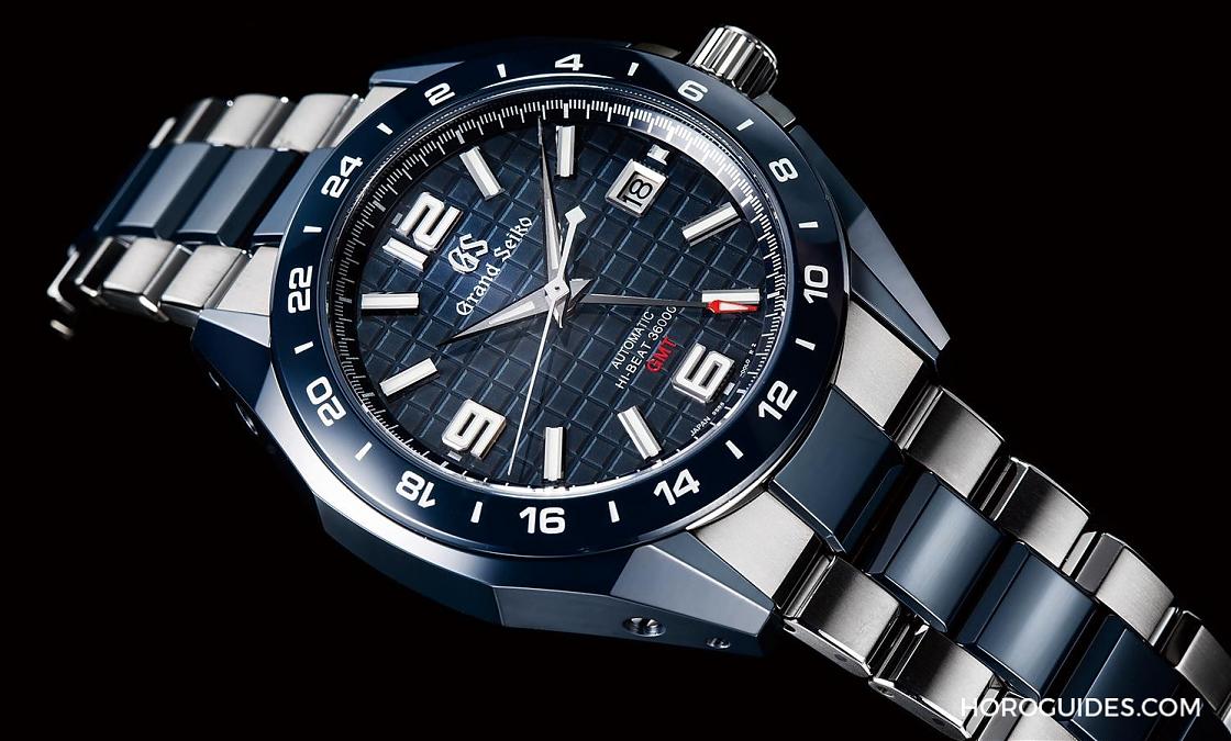 GRAND SEIKO - GRAND SEIKO運動錶設計擔當-藍陶瓷高振頻GMT腕錶SBGJ233