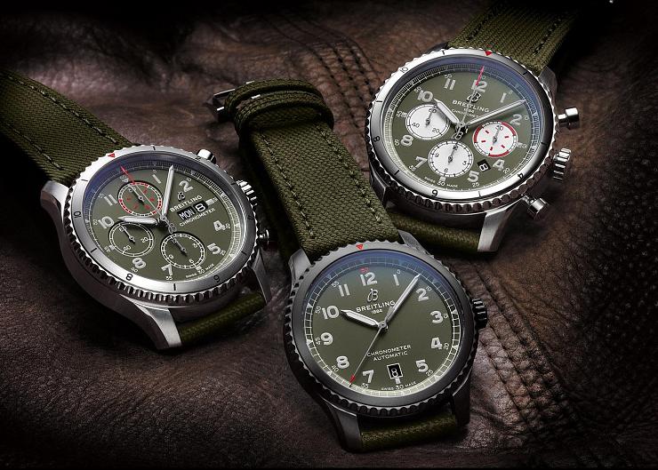 BREITLING帥氣軍風 Aviator 8 Curtiss Warhawk三款新作齊發