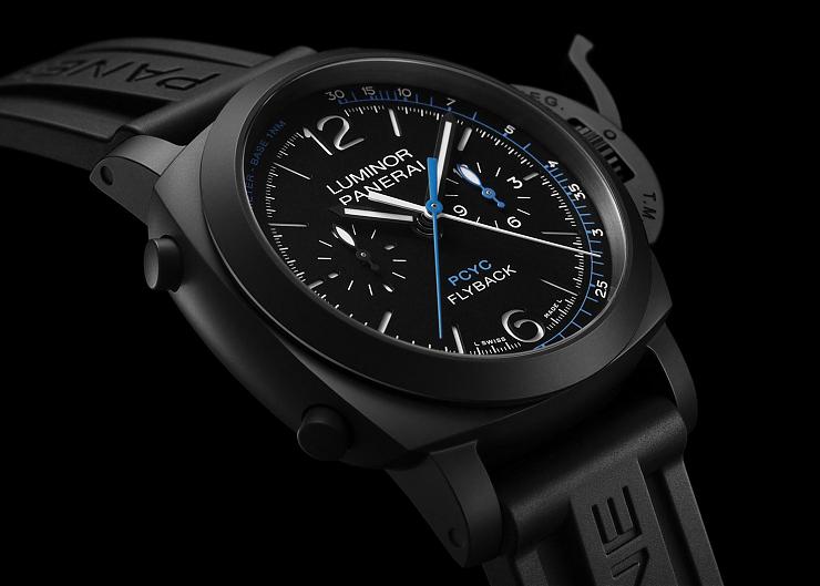 PANERAI Luminor帆船挑戰賽計時錶 鈦金屬、黑陶瓷、紅金材質連三發