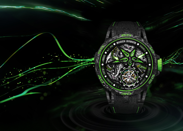 限量一只!ROGER DUBUIS 三問飛行陀飛輪腕錶