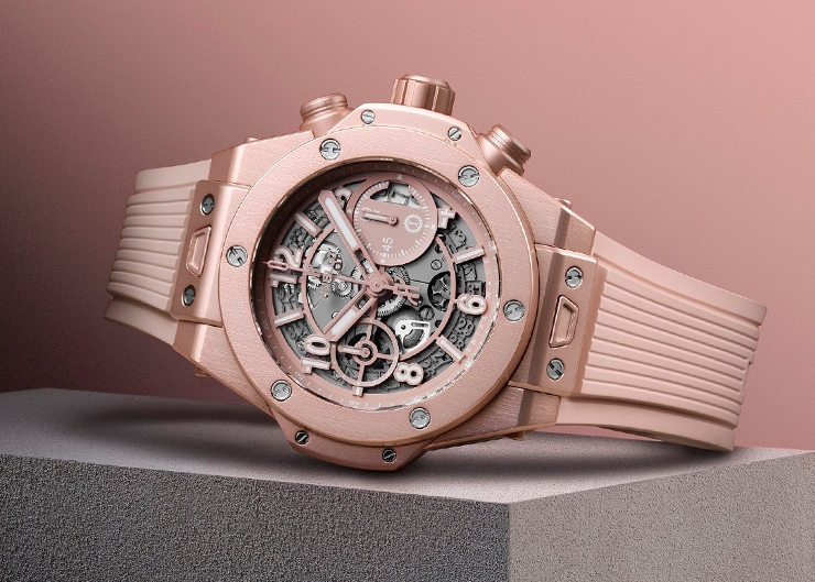 顏色無性別之分!HUBLOT Big Bang千禧粉腕錶為兩性而生