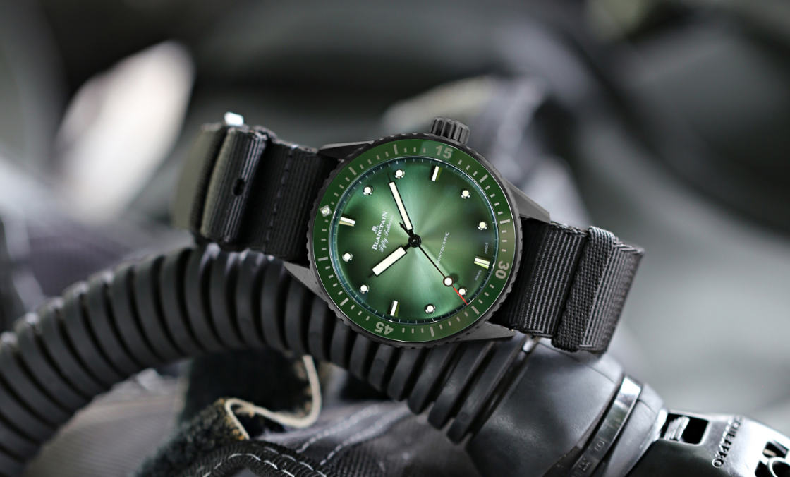 BLANCPAIN - 海底的第一道綠光｜寶珀Fifty Fathoms首款綠面錶