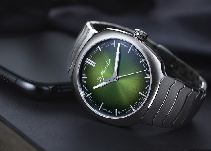 從煙燻綠開始延伸|H. MOSER & CIE 運動錶系列Streamliner首款大三針腕錶