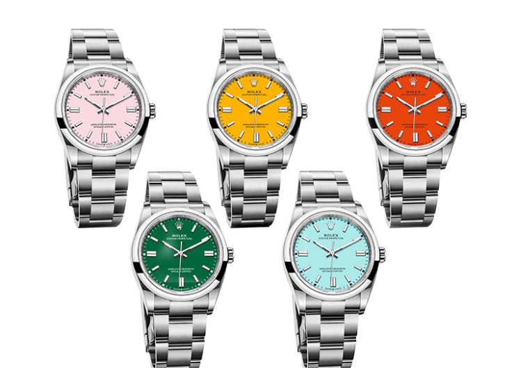 五彩繽紛!勞力士Oyster Perpetual 36一次推出五款新作