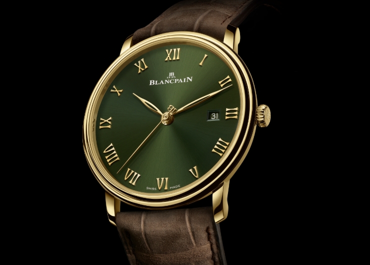 BLANCPAIN寶珀推出全新綠面Villeret 超薄腕錶 !