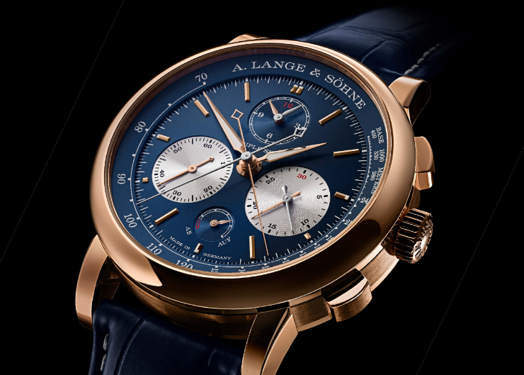A. LANGE & SÖHNE朗格Triple Split三追針計時,推出貴氣藍金新色