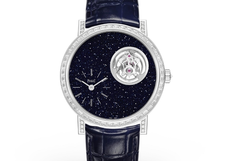PIAGET Altiplano超薄新作奇幻亮相|砂金石面盤飛行陀飛輪限量款鑲鑽腕錶