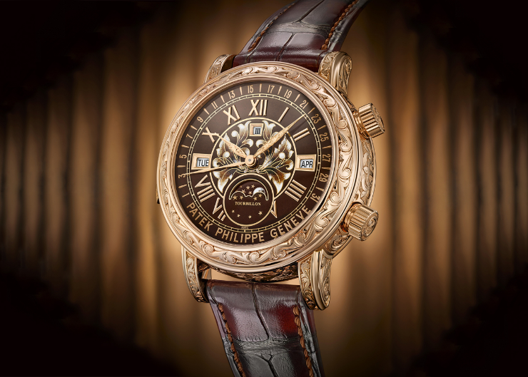 百達翡麗6002R Sky Moon Tourbillon新款深棕面,再現頂級複雜功能