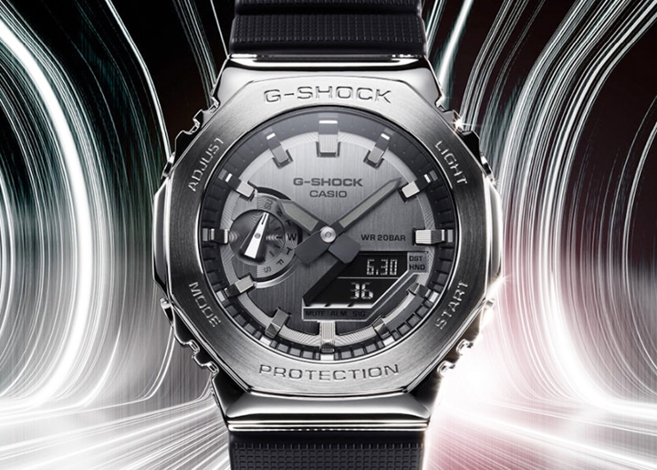 金屬版農家橡樹來了!Casio G-Shock GM-2100腕錶