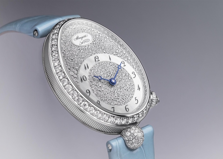 璀璨絕美!以雪花鑲嵌入作|Breguet Reine de Naples 8938仕女鑽錶