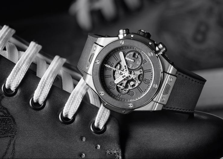 冷調工業風,HUBLOT Big Bang Unico Berluti冷灰計時碼錶