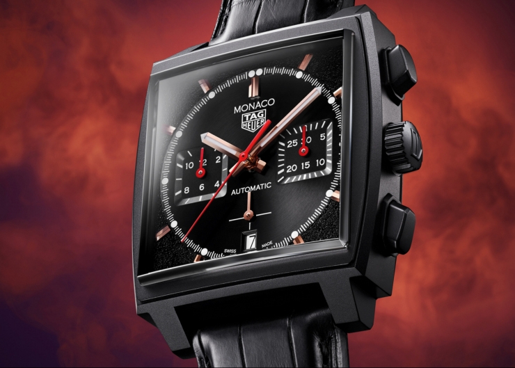 黑魂加持!TAG Heuer Monaco首次採黑色塗層鈦金屬錶殼