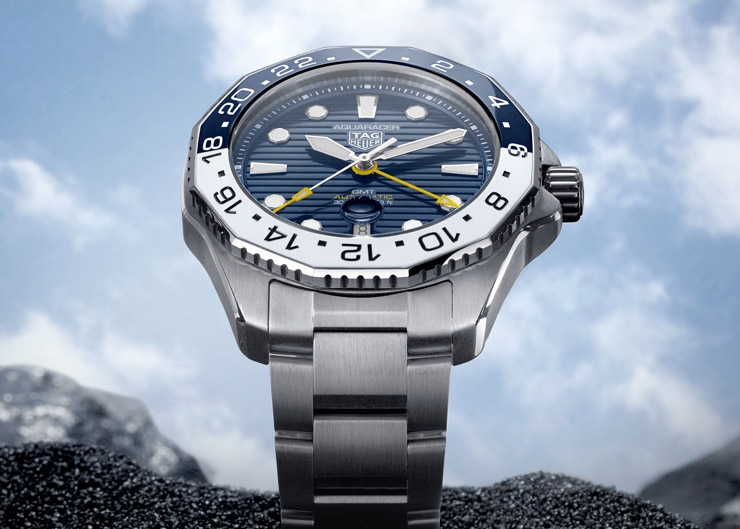 藍白陶瓷圈!TAG Heuer Aquaracer Professional 300 GMT兩地時間腕錶