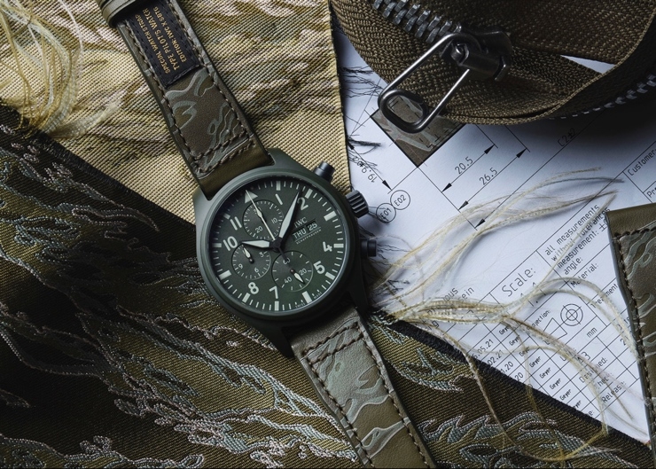 迷彩、刺繡布貼,SBTG街頭潮味上手|IWC x SBTG特別版錶帶套裝