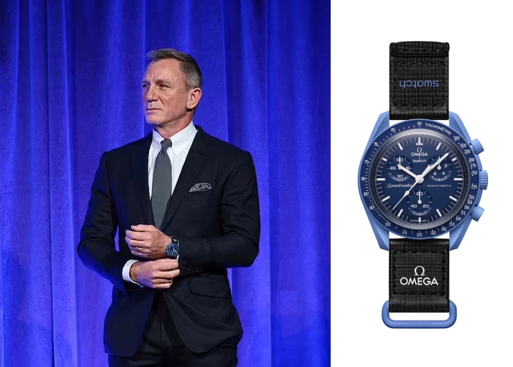 直擊!退休的007 Daniel Craig戴MoonSwatch同樣型格
