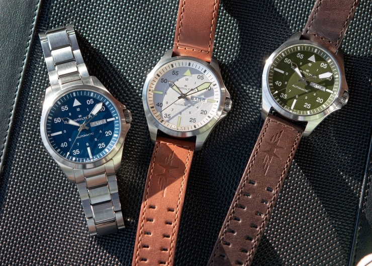 設計微調、新增尺寸,HAMILTON  Khaki Aviation Pilot系列七款新作再現軍風