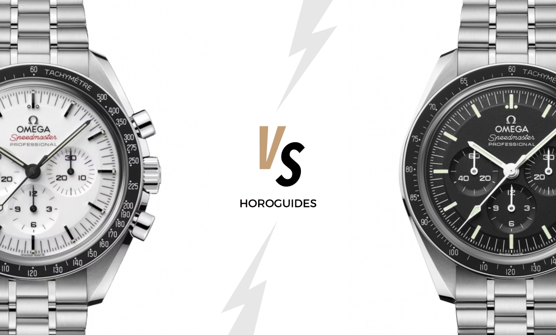 OMEGA - OMEGA不鏽鋼材質Moonwatch，新款白面、經典黑面如何選擇？
