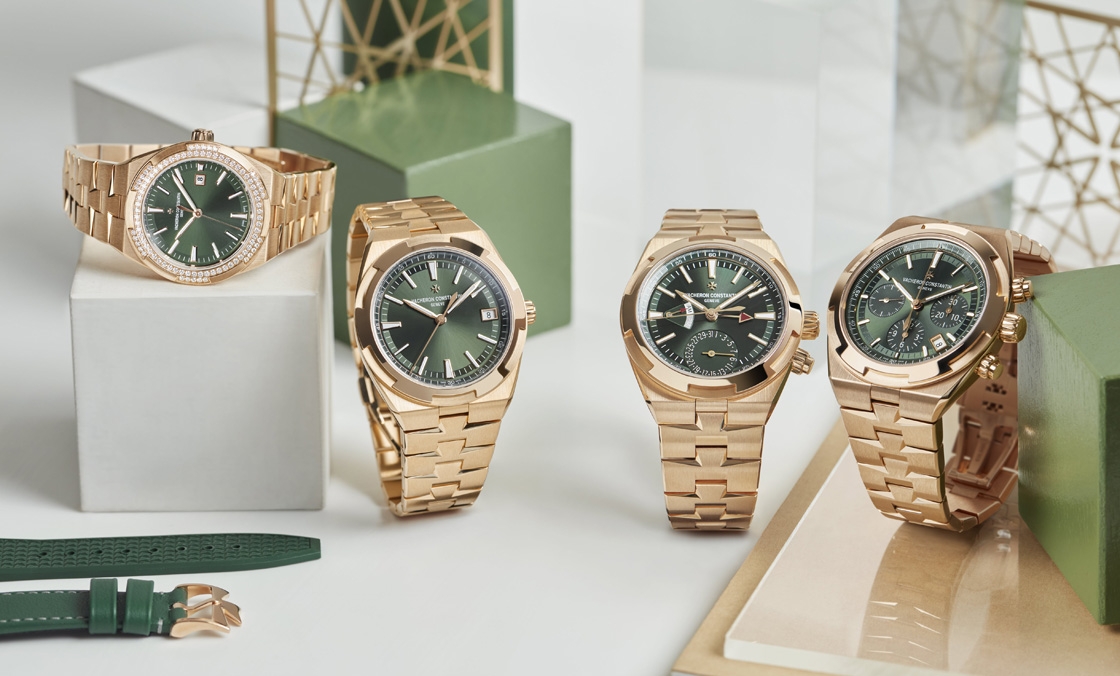 VACHERON CONSTANTIN - 江詩丹頓Overseas系列推出全鈦金屬藍面陀飛輪腕錶、首見綠面錶