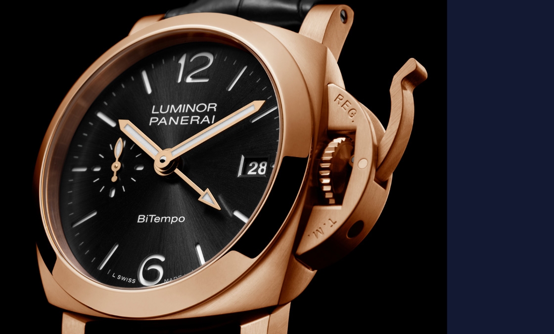 PANERAI - 以Goldtech貴金屬材質入作！PANERAI Luminor Quaranta BiTempo腕錶再添一延伸新作PAM01641