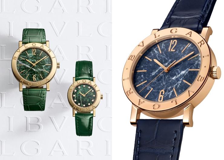 BVLGARI首度以天然大理石錶盤入作|BVLGARI BVLGARI系列50周年紀念腕錶