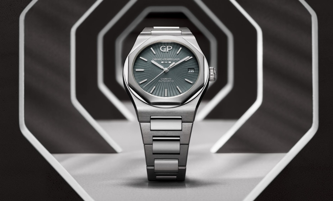 GIRARD-PERREGAUX - LAUREATO - 81010-11-3475-1CM - GP芝柏表再推Laureato力作,灰色琺瑯錶盤質感再升級