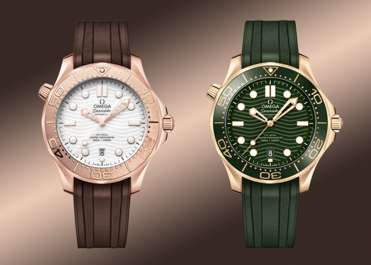 奢華潛水四重奏！OMEGA Seamaster海馬潛水300米系列貴金屬新款列陣