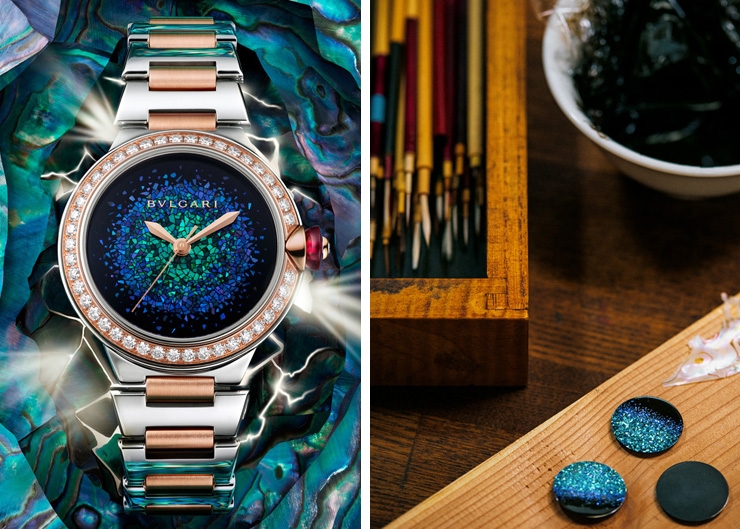 以日本螺鈿漆藝構築光之馬賽克｜BVLGARI Lvcea Notte Di Luce限量腕錶