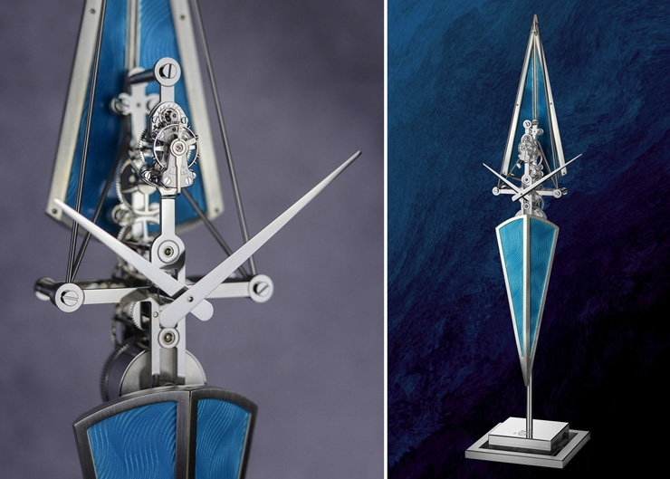 以競賽划艇為靈感，L'Epée 1839 La Regatta Métiers d'Art 座鐘