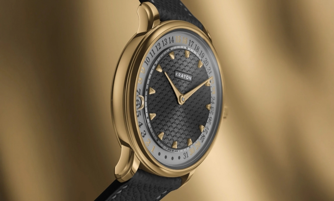 KRAYON - Krayon Anyday 換上 18K 玫瑰金新裝，為獨特的月曆結構增添溫潤層次