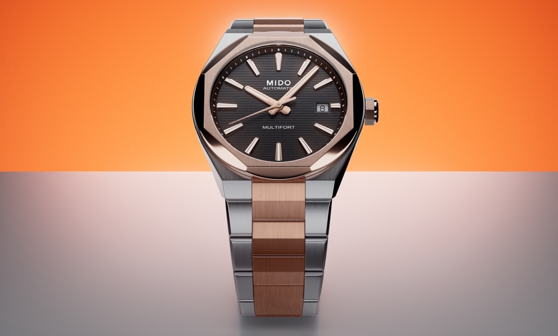 MIDO - MULTIFORT - M055.507.22.051.00  - 從雙冠到單冠：MIDO以Multifort 8 One Crown雙色金新款續寫八角幾何美學