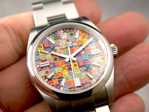 勞力士OP 36 Jubilee-motif紀念花紋圖案錶面：繽紛古怪、稀有罕見，同時一錶難求