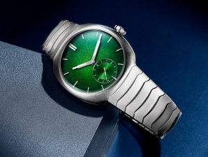 腕間一抹清新流光！H. MOSER & CIE.推出Streamliner小秒針萊姆綠琺瑯專賣店限定版腕錶