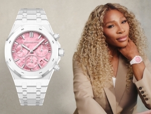 網球女王 × Royal Oak！愛彼首度攜手Serena Williams推出Royal Oak白色陶瓷38mm限量版