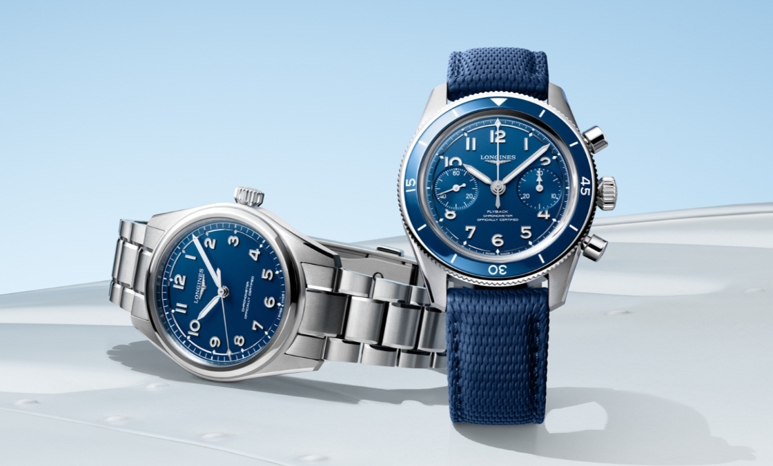 LONGINES - SPIRIT - L3.721.4.93.9 - 一抹藍，延續先驅精神｜LONGINES Spirit系列四款腕錶亮相