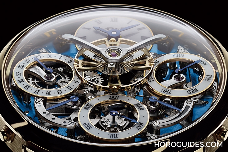MB&F - MB&F LM萬年曆推出黃金藍面版新色