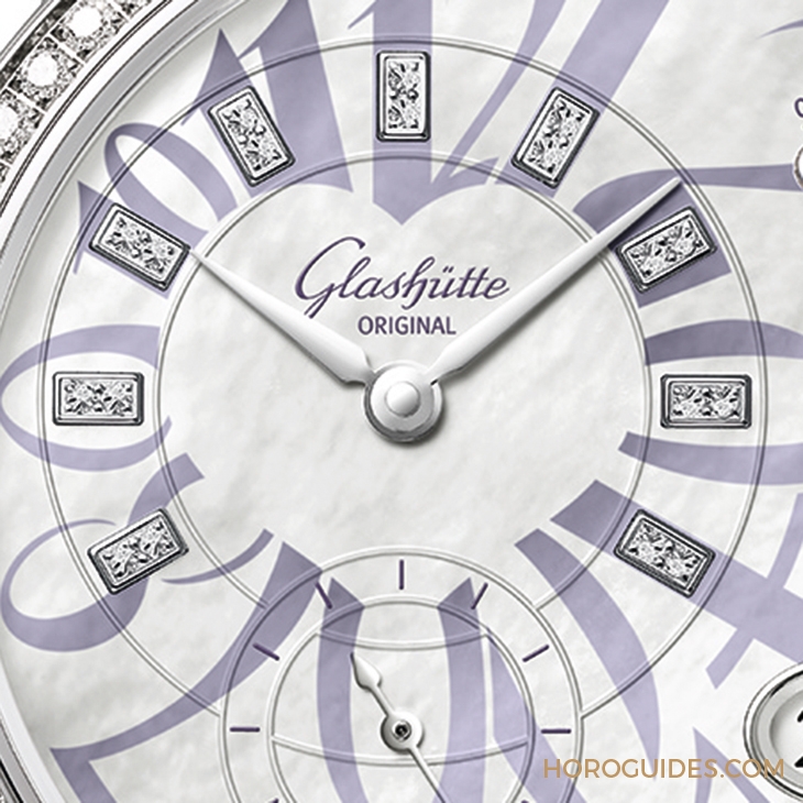 GLASHÜTTE ORIGINAL - LADIES - 1-90-12-06-12-01 - 注入浪漫丁香色|格拉蘇蒂 原創PanoMatic Luna偏心月相女錶