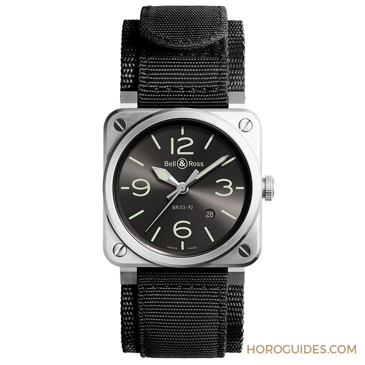 BELL & ROSS - INSTRUMENTS - BR0392-GC3-ST/SCA - 磷光綠夜光x碳灰面新色|BELL & ROSS Lum系列BR 03-92