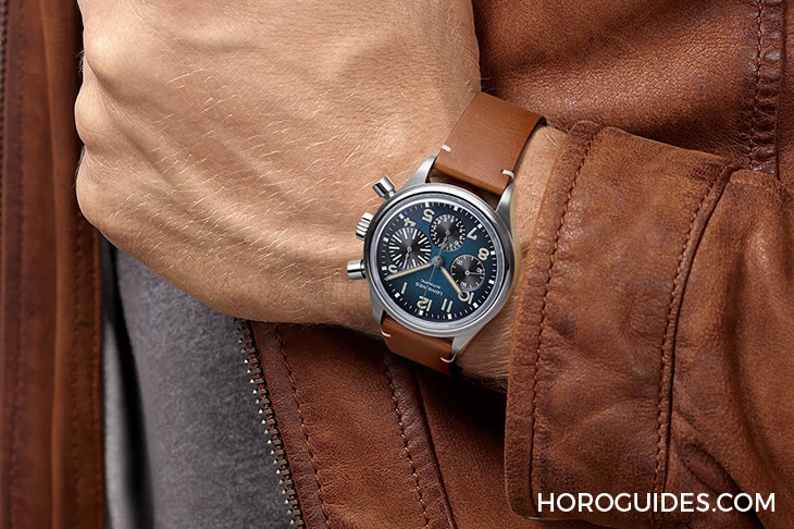 LONGINES - HERITAGE - L2.816.1.93.2 - 煙燻藍面初登場！LONGINES Avigation BigEye首款鈦金屬腕錶