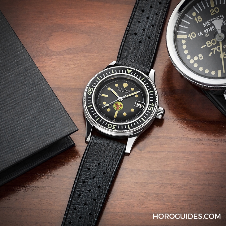 BLANCPAIN - FIFTY FATHOMS - 5008D-1130-B64A - 經典再現!BLANCPAIN發表Fifty Fathoms五十噚無輻射復刻版腕錶