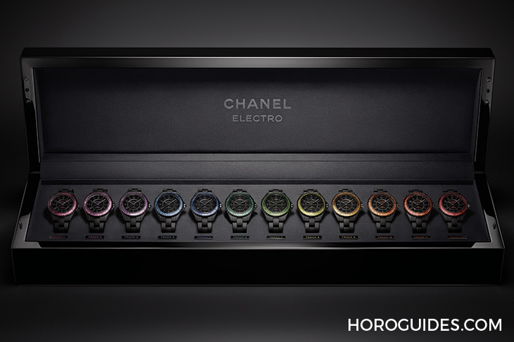 CHANEL - J12 - H6828 - 糅合工藝與美學,值得收藏的J12夢幻彩虹|細賞CHANEL Electro限定腕錶系列