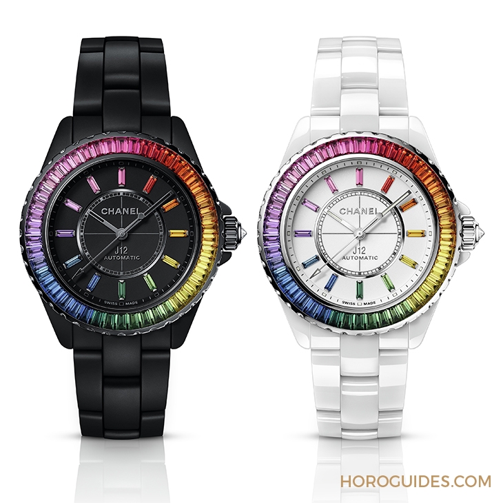 CHANEL - J12 - H6828 - 糅合工藝與美學,值得收藏的J12夢幻彩虹|細賞CHANEL Electro限定腕錶系列