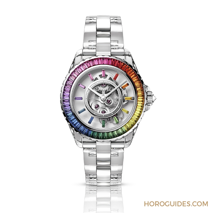 CHANEL - J12 - H6828 - 糅合工藝與美學,值得收藏的J12夢幻彩虹|細賞CHANEL Electro限定腕錶系列