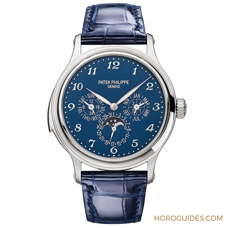 PATEK PHILIPPE - GRAND COMPLICATIONS - 5374G-001 - 視聽都是極致饗宴!百達翡麗5374G三問萬年曆,「教堂鐘聲」配藍色大明火琺瑯錶面
