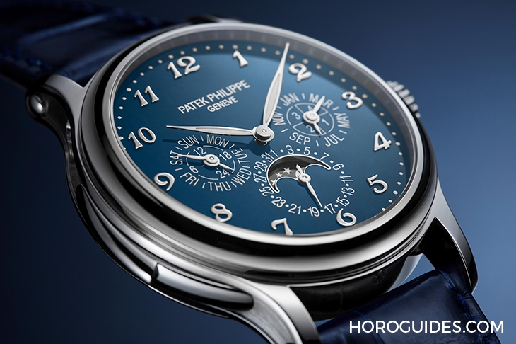 PATEK PHILIPPE - GRAND COMPLICATIONS - 5374G-001 - 視聽都是極致饗宴!百達翡麗5374G三問萬年曆,「教堂鐘聲」配藍色大明火琺瑯錶面