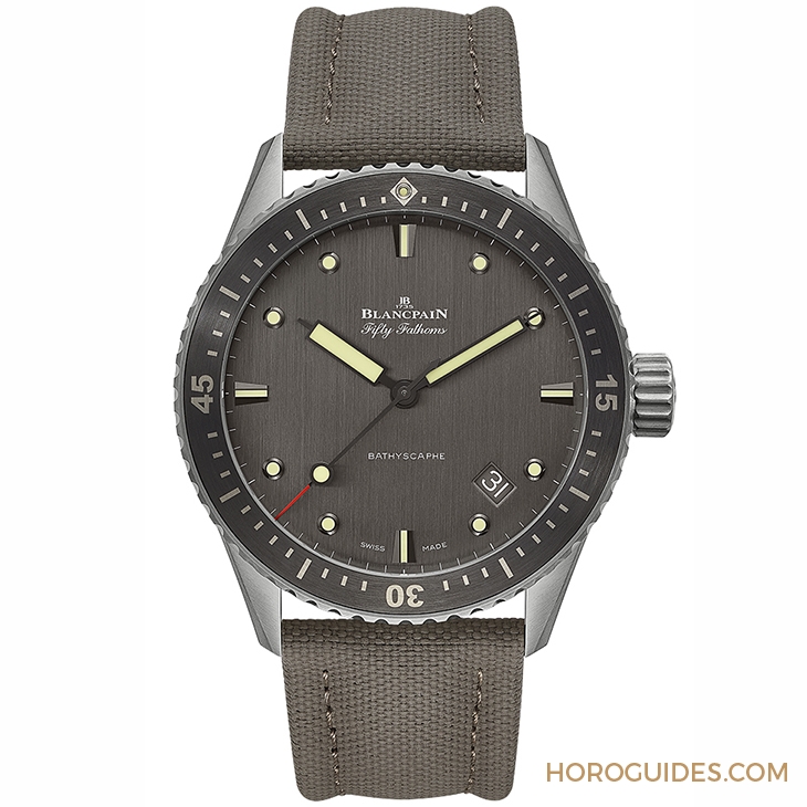 BLANCPAIN - FIFTY FATHOMS - 5000-1210-98S - 首款鈦金屬材質的BLANCPAIN深潛器腕錶